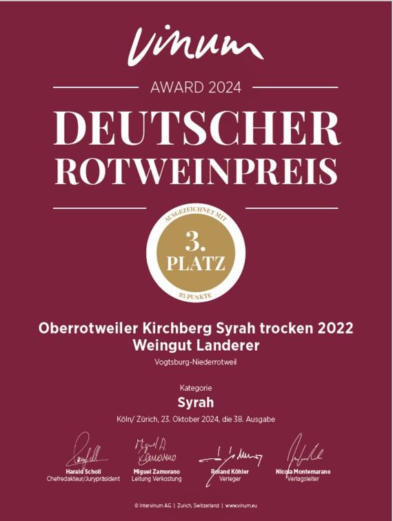 VINUM Deutscher Rotweinpreis 2024